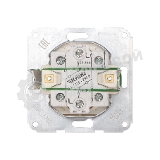 Переключатель Kranz DEA 2кл прох. с/у 10А мех. бежевый (1/10/120)