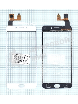 Сенсорное стекло (тачскрин) для OPPO R9, белое