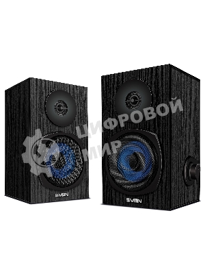Акустическая система 2.0 SVEN SPS-576 черные (2x4W, Bluetooth, дерево)