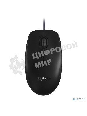 Мышь проводная Logitech M100/100R DARK/GREY (темно-серая/черная), 1000 dpi, USB, кнопки - 3