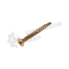 Саморез оконный Kranz сверло, 3.9х35, желтый цинк, пакет (20 шт.)