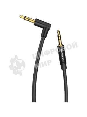 Кабель Vention аудио Jack 3,5 мм M/Jack 3,5 мм M угол 90 - 1,5 м черный Кабель Vention аудио Jack 3,5 мм M/Jack 3,5 мм M угол 90 - 1,5 м черный