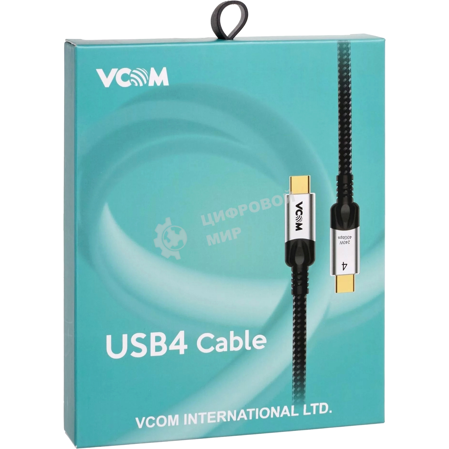 Кабель USB4 TCM--TCM, 5K@60Hz, 40Gbps, PD 240W, 5A, VCOM, 1.2м