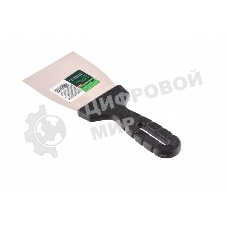 Шпательная лопатка из нержавеющей стали Сибртех, 80 мм, пластмассовая рукоятка