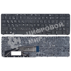 Клавиатура для ноутбука HP ProBook 450 G3 455 G3 470 G3 черная с рамкой