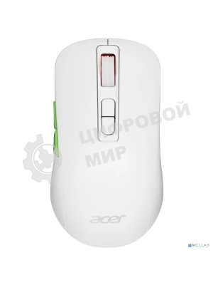 Мышь беспроводная Acer OMR311 белый, 2400 dpi, радиоканал, Bluetooth, USB, кнопки - 7