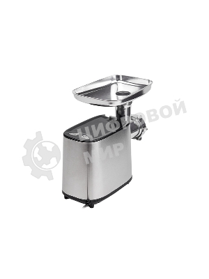 Мясорубка электрическая Centek CT-1617 серый, 2000 Вт, 2.0 кг/мин, реверс, защита от перегрузки, металлический лоток, насадки - 4