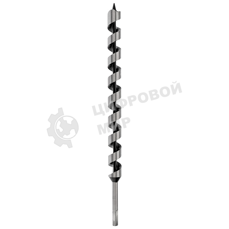 Сверло винтовое по дереву Kranz 28х460 мм, шестигранный хвостовик