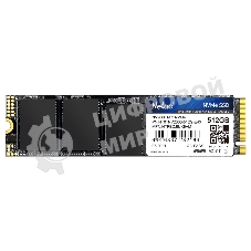 Накопитель SSD Netac NV2000, 512Gb, PCIe 3.0 x4, M.2 2280, NVMe, R/W 2500/1950