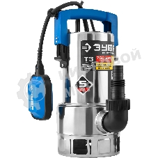 Насос ЗУБР НПГ-Т3-750-С профессионал т3 погружной дренажный для грязной воды d частиц до 35мм 750В