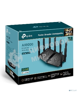 Двухдиапазонный роутер Wi-Fi 6 TP-Link Archer AX80 AX6000 с портом 2,5 Гбит/с