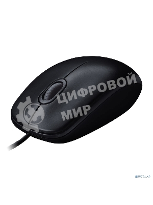 Мышь проводная Logitech M100/100R DARK/GREY (темно-серая/черная), 1000 dpi, USB, кнопки - 3