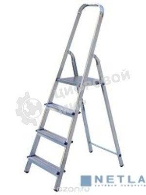 Лестница-стремянка FIT РОС алюминиевая, 4 ступени, вес 3,0 кг 65342