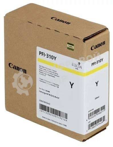 Картридж струйный Canon PFI-310 Y 2362C001 желтый (330мл) для Canon TX-2000/TX-3000/TX-4000