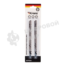 Пилка для электролобзика по дереву Kranz T301DL 132 мм 6 зубьев на дюйм 6-85 мм (2 шт./уп.)