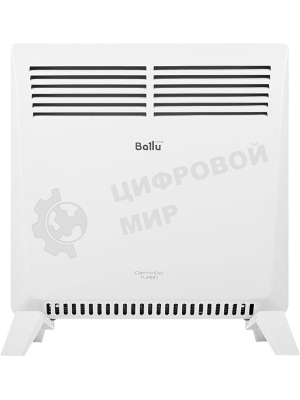 Конвектор электрический Ballu Camino Eco Turbo BEC/EMT-1000 белый, 1000 Вт, 15 м2, термостат