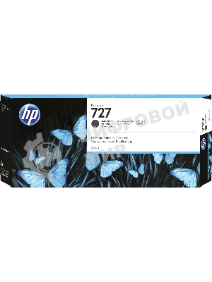 Картридж струйный HP 727 C1Q12A черный матовый, 300мл, для Designjet T920/T1500/T2500