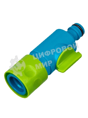 Соединитель быстросъемный LUXE Palisad штуцерный с переключателем