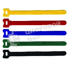 Хомут-липучка Lanmaster LAN-VCM180-GN 180x12мм (упак:20шт) нейлон/полиэтилен внутри помещений зеленый