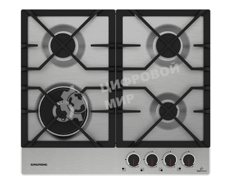 Газовая варочная панель GRUNDIG GIGA 6234260 XE нержавеющая сталь
