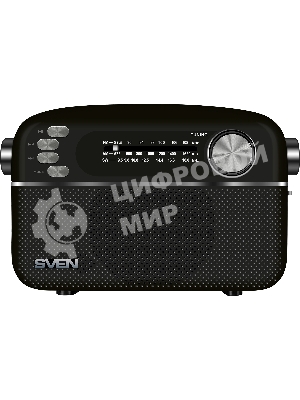 Радиоприемник SVEN SRP-505 (4 Вт, FM/AM/SW, USB, SD/microSD, Bluetooth, 1200 мА·ч)черный