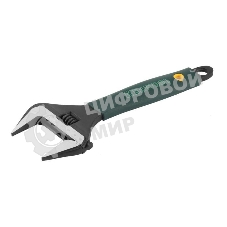 Ключ разводной KRAFTOOL Cr-V,фосфатир,эргоном рукоятка из эластомера,увелич зев,угол наклона губок 15град,200мм/8