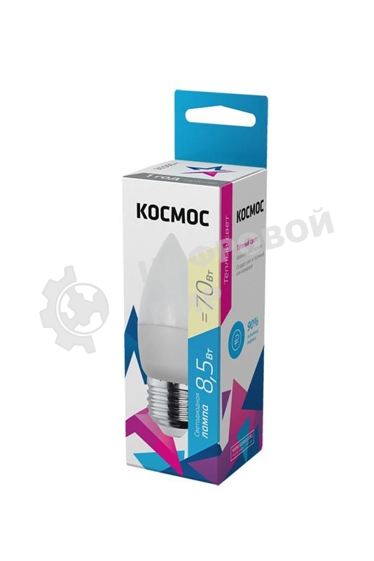 Лампа светодиодная Космос LED BASIC CN 8.5Вт 220В E27 3000К