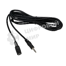 Шнур Rexant Стерео 3,5 мм гнездо - Стерео 3,5 мм штекер 3 метра