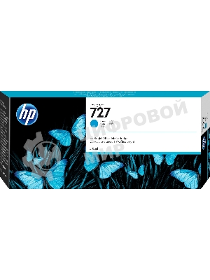 Картридж струйный HP 727 F9J76A голубой для HP DJ T1500/T1530/T2500/T2530/T920/T930 (300мл)