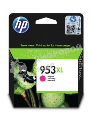 Картридж струйный HP 953XL F6U17AE пурпурный для HP OJP 8710/8715/8720/8730/8210/8725 (1600 стр.)