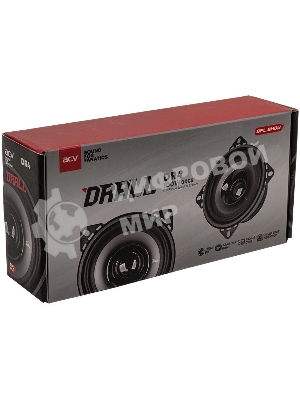 Колонки автомобильные ACV DRALL DR4 (без решетки) 100Вт 94дБ 3Ом 10см (4дюйм) (ком.:2кол.) широкополосные однополосные