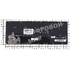 Клавиатура для ноутбука Dell XPS 12 13 черная с подсветкой