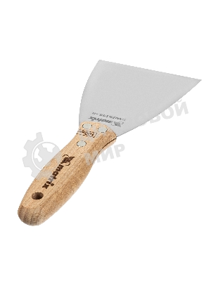 Шпательная лопатка Matrix из нержавеющей стали, 100 мм, буковая рукоятка, EFP