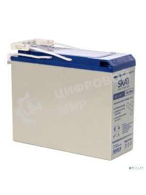 Аккумулятор свинцово-кислотный SKAT SB 1250FT АКБ фронт-терминальная, тип AGM 12В 50Ач (8977)