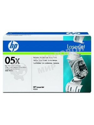 Картридж лазерный HP CE505X черный для LJ P2055 6500 стр.