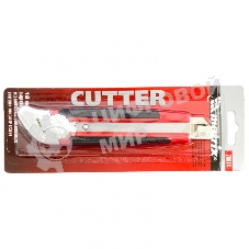 Нож Matrix, 18 мм, выдвижное лезвие, металлическая направляющая, винтовой фиксатор лезвия