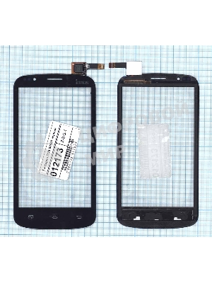 Сенсорное стекло (тачскрин) для DNS S4504, черное