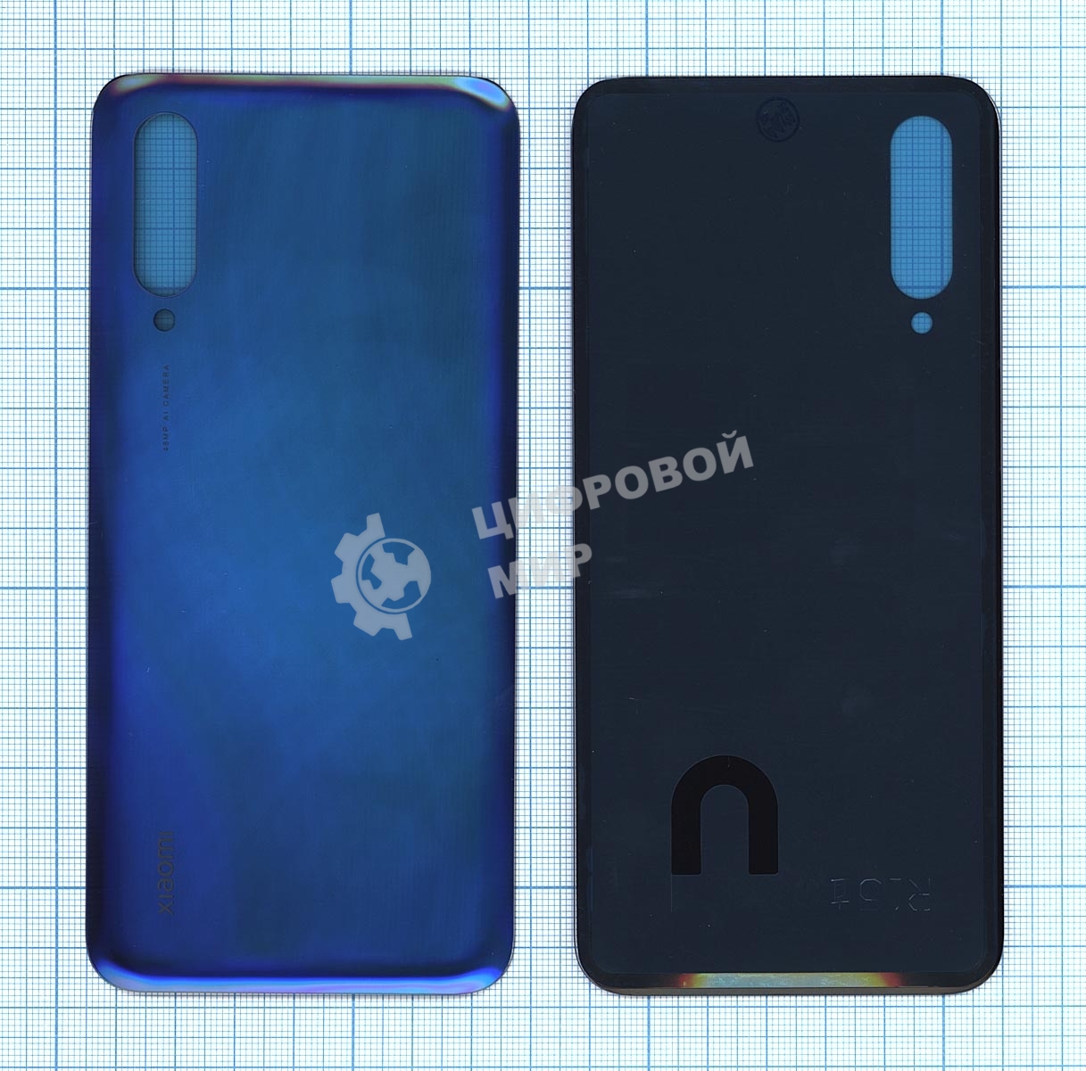 Задняя крышка для Xiaomi CC9/MI9 Lite синий