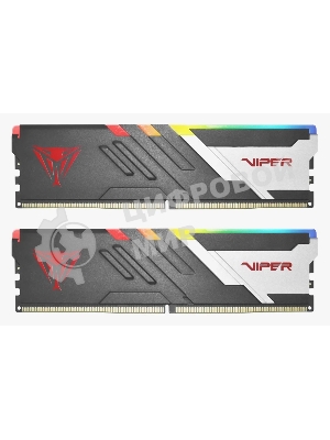 Оперативная память Patriot Viper Venom, DDR5, 64GB (2x32GB), 5600MHz, CL40, DIMM, с радиаторами, RGB, черный