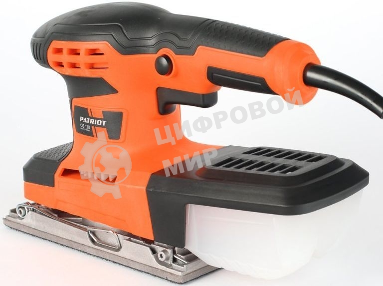 Вибрационная шлифовальная машина PATRIOT OS 120260 Вт, частота колебаний платформы 12 000 1/мин