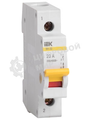 Выключатель нагрузки (мини-рубильник) IEK MNV10-1-020 ВН-32 1Р 20А