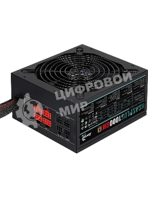 Блок питания Aerocool/Formula KCAS PLUS 1000GM V2 RTL (ACPG-KPK0FEC.12), 1000Вт, 80 PLUS Gold, 140мм, модульный, черный