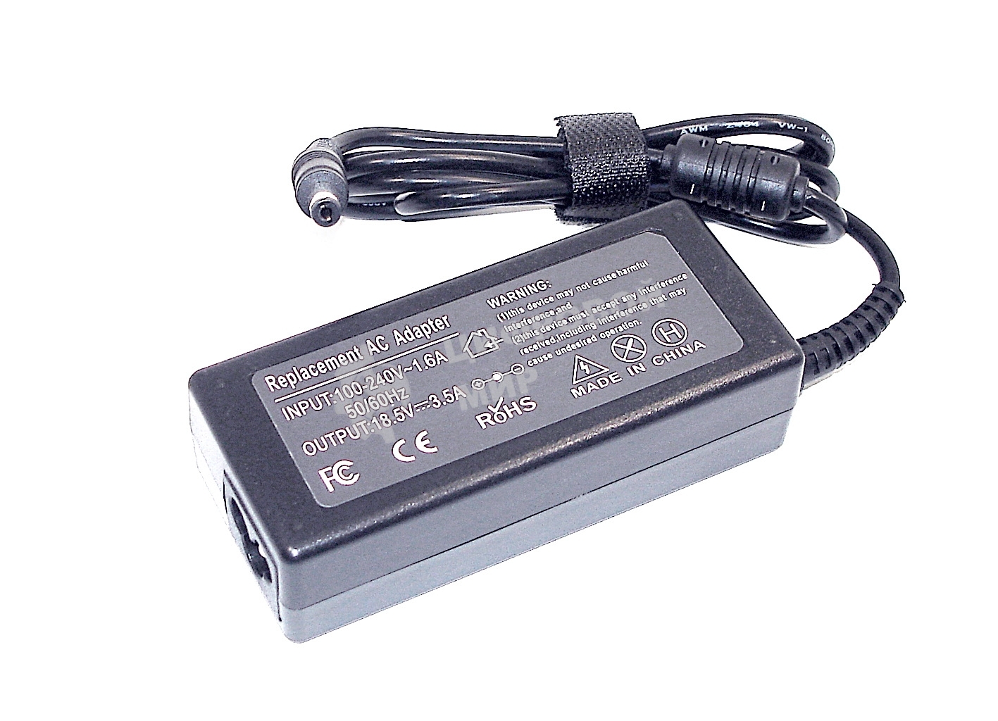 Блок питания для монитора и телевизора LCD 18.5V 3.5A 65W (5.5x2.1мм) 619556-001 HP 2310ei OEM