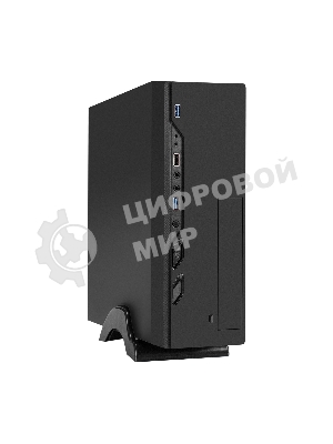 Компьютерный корпус Desktop ExeGate MI-208U2-M450 (mini-ITX/mATX, БП M450 с вент. 8см, 1хUSB+2хUSB 3.0, аудио, черный)