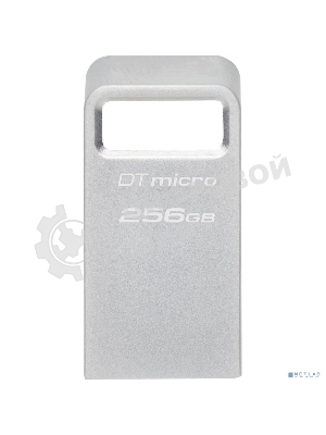 Флешка USB Kingston DataTraveler Micro (DTMC3G2/256Gb), 256Gb, USB 3.2 Gen 1, R/W 200/60, серебристый