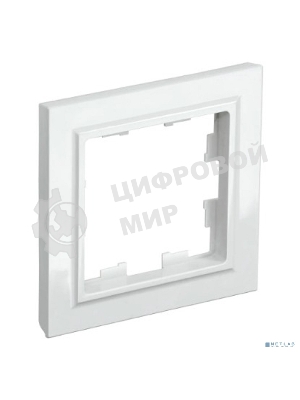 Рамка 1-мест. IEK BRITE РУ-1-БрБ белый