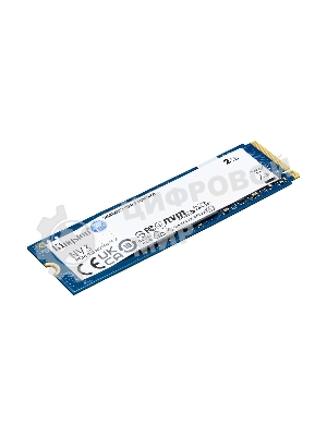 Накопитель SSD Kingston NV3, 2000Gb, M.2 2280, PCIe 4.0 x4, NVMe, R/W 6000/5000