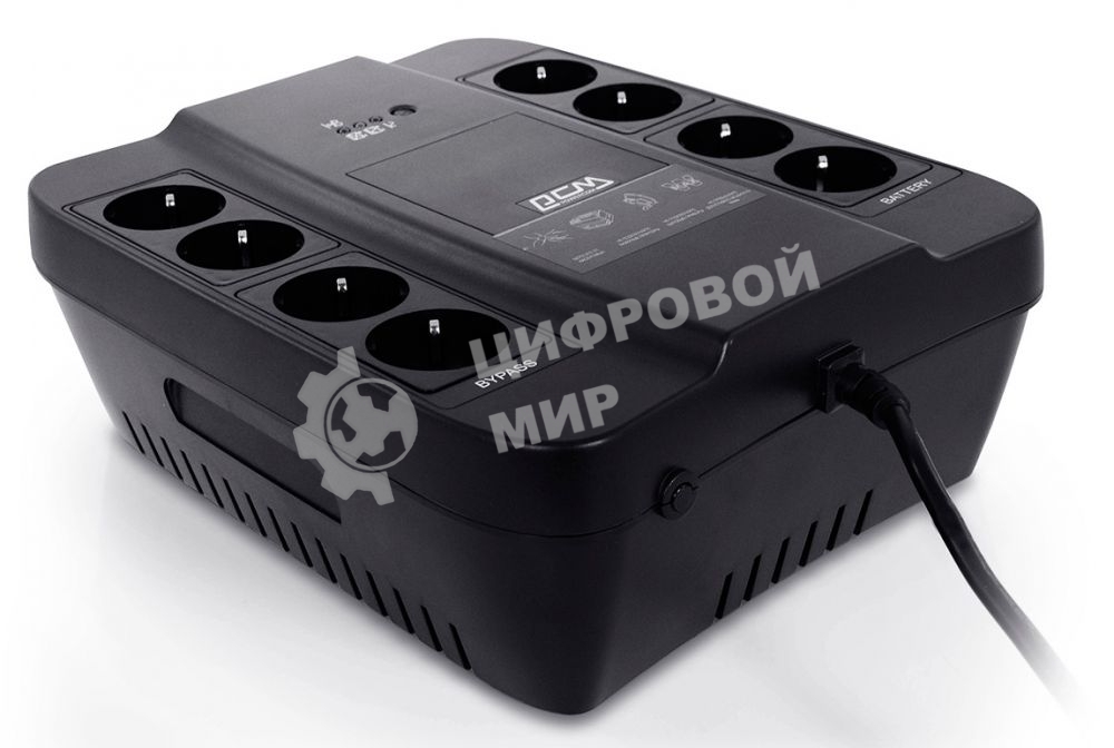Источник бесперебойного питания Powercom Spider SPD-450N 270Вт 450ВА черный