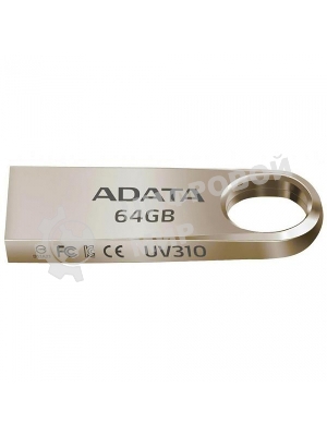 Флешка USB ADATA UV210 (AUV210-64G-RGD), 64Gb, USB 2.0, R/W 15/5, серебро