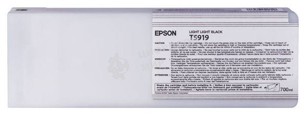 Картридж струйный Epson T5919 (C13T591900) светло-серый (700 мл.) для I/C SP-11880